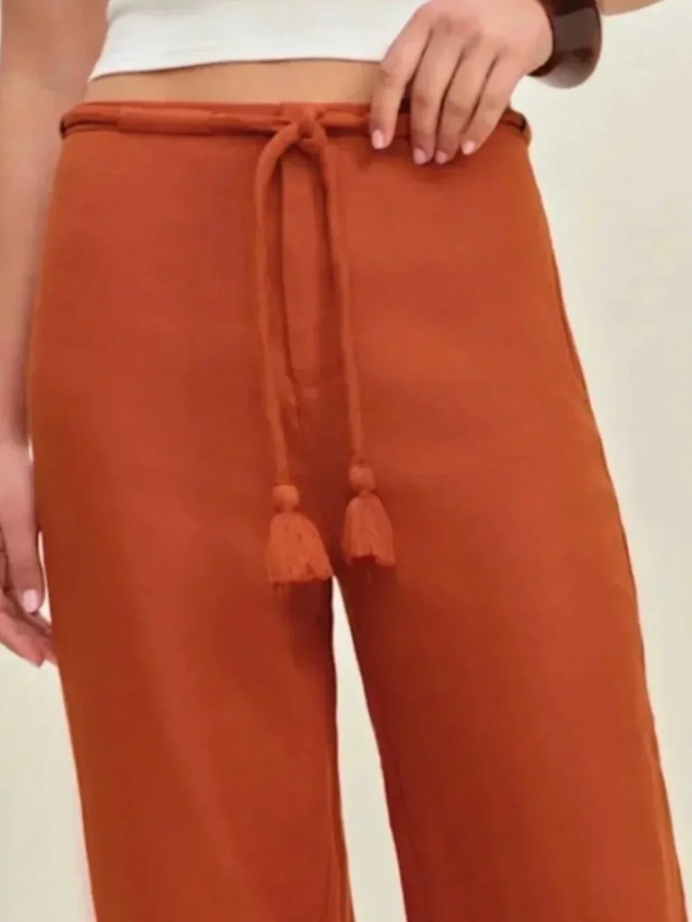 ✨ SALE✨ Reformation Avery Linen Pant - Blood Orange Causal Vacation Straight 0/2